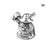 1 Piece 2cm Alloy Christmas Hat Christmas Tree Santa Claus Pendant Beads