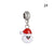 1 Piece 2cm Alloy Christmas Hat Christmas Tree Santa Claus Pendant Beads