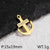 1 Piece 30 * 21mm 30 * 24mm Stainless Steel Zircon 18K Gold Plated Anchor Polished Pendant