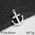 1 Piece 30 * 21mm 30 * 24mm Stainless Steel Zircon 18K Gold Plated Anchor Polished Pendant