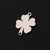 1 Piece 30*30MM 201 Stainless Steel 304 Stainless Steel Printing Four Leaf Clover Pendant