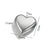 1 Piece 30*32mm 304 Stainless Steel Heart Shape Pendant