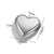 1 Piece 30*32mm 304 Stainless Steel Heart Shape Pendant