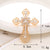 1 Piece 30*41mm 45*62mm 52*76mm Alloy Rhinestones Pearl Cross Polished DIY Accessories Pendant