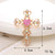 1 Piece 30*41mm 45*62mm 52*76mm Alloy Rhinestones Pearl Cross Polished DIY Accessories Pendant