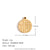 1 Piece 304 Stainless Steel 14K Gold Plated Geometric Pendant