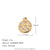 1 Piece 304 Stainless Steel 14K Gold Plated Geometric Pendant