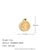 1 Piece 304 Stainless Steel 14K Gold Plated Geometric Pendant