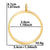 1 Piece 304 Stainless Steel 18K Gold Plated Circle Solid Color Polished Pendant