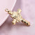 1 Piece 304 Stainless Steel 18K Gold Plated Cross Pendant