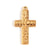 1 Piece 304 Stainless Steel 18K Gold Plated Cross Sun Hand Polished Pendant