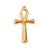 1 Piece 304 Stainless Steel 18K Gold Plated Cross Sun Hand Polished Pendant