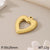 1 Piece 304 Stainless Steel 18K Gold Plated Heart Shape Pendant