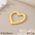 1 Piece 304 Stainless Steel 18K Gold Plated Heart Shape Pendant