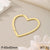 1 Piece 304 Stainless Steel 18K Gold Plated Heart Shape Pendant