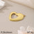 1 Piece 304 Stainless Steel 18K Gold Plated Heart Shape Pendant