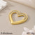 1 Piece 304 Stainless Steel 18K Gold Plated Heart Shape Pendant