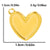 1 Piece 304 Stainless Steel 18K Gold Plated Heart Shape Pendant