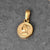 1 Piece 304 Stainless Steel 18K Gold Plated Human Coin Polished Pendant