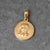 1 Piece 304 Stainless Steel 18K Gold Plated Human Coin Polished Pendant