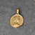 1 Piece 304 Stainless Steel 18K Gold Plated Human Coin Polished Pendant