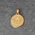 1 Piece 304 Stainless Steel 18K Gold Plated Human Coin Polished Pendant