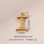 1 Piece 304 Stainless Steel 18K Gold Plated Letter Pendant