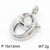 1 Piece 304 Stainless Steel 18K Gold Plated Letter Pendant