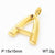 1 Piece 304 Stainless Steel 18K Gold Plated Letter Pendant