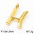 1 Piece 304 Stainless Steel 18K Gold Plated Letter Pendant