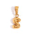 1 Piece 304 Stainless Steel 18K Gold Plated Letter Polished Pendant