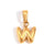 1 Piece 304 Stainless Steel 18K Gold Plated Letter Polished Pendant