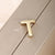 1 Piece 304 Stainless Steel 18K Gold Plated Letter