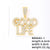 1 Piece 304 Stainless Steel Alloy Copper Rhinestones K Gold Plated Animal Cross Letter