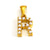 1 Piece 304 Stainless Steel Artificial Pearls 18K Gold Plated Letter Polished Pendant