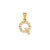 1 Piece 304 Stainless Steel Artificial Pearls Zircon 18K Gold Plated Letter Polished Pendant