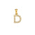 1 Piece 304 Stainless Steel Artificial Pearls Zircon 18K Gold Plated Letter Polished Pendant