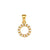 1 Piece 304 Stainless Steel Artificial Pearls Zircon 18K Gold Plated Letter Polished Pendant