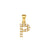 1 Piece 304 Stainless Steel Artificial Pearls Zircon 18K Gold Plated Letter Polished Pendant