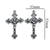 1 Piece 304 Stainless Steel Cross Pendant