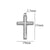 1 Piece 304 Stainless Steel Cross Pendant