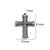 1 Piece 304 Stainless Steel Cross Pendant