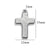 1 Piece 304 Stainless Steel Cross Pendant