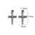 1 Piece 304 Stainless Steel Cross Pendant