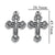 1 Piece 304 Stainless Steel Cross Pendant