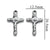 1 Piece 304 Stainless Steel Cross Pendant