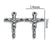 1 Piece 304 Stainless Steel Cross Pendant