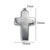 1 Piece 304 Stainless Steel Cross Pendant