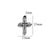 1 Piece 304 Stainless Steel Cross Pendant