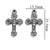 1 Piece 304 Stainless Steel Cross Pendant